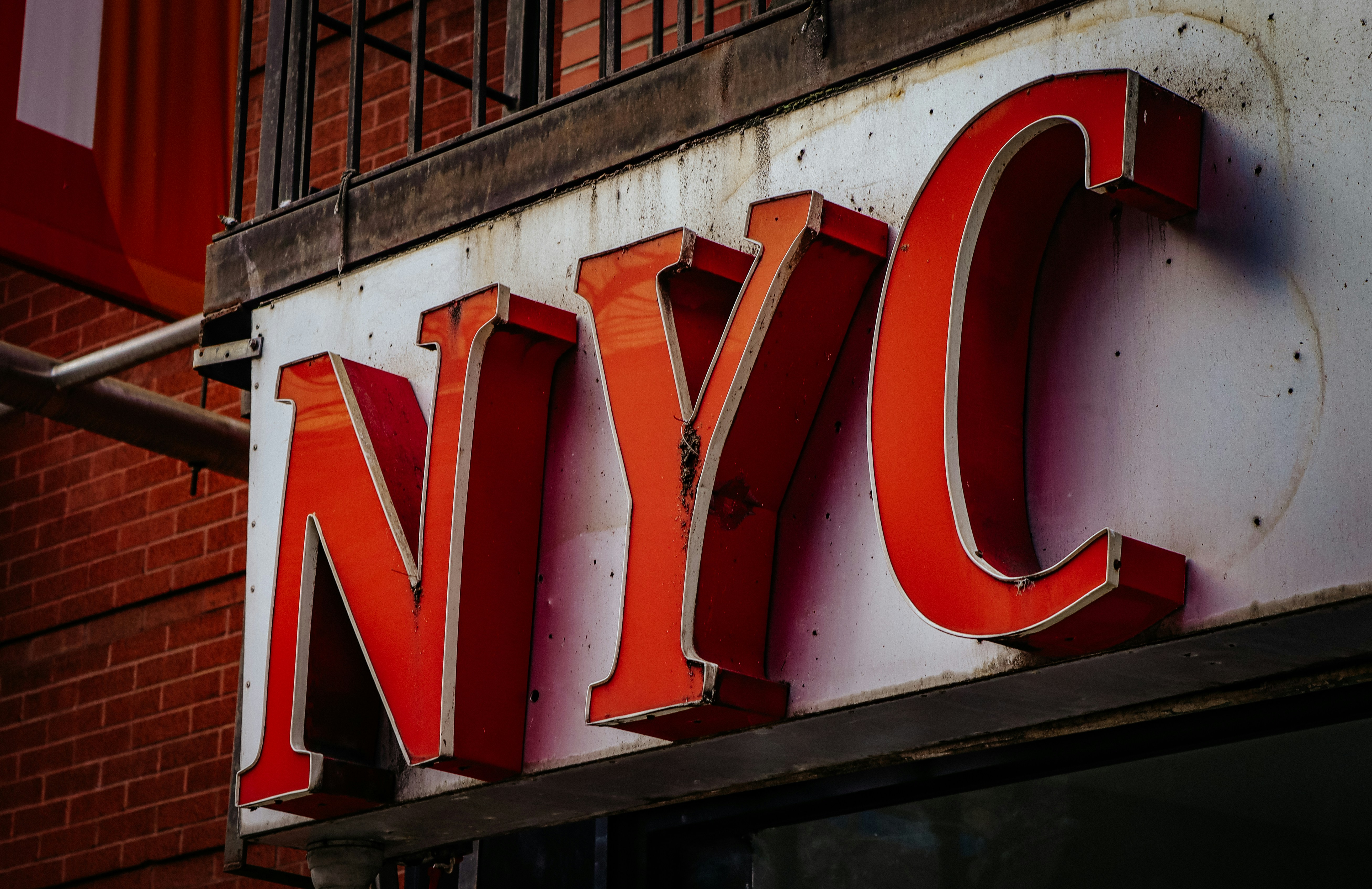 Sign reading NYC