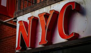 Sign reading NYC